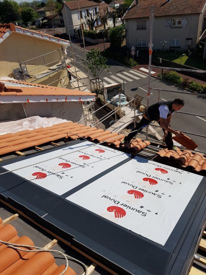 pose de panneaux solaires thermiques